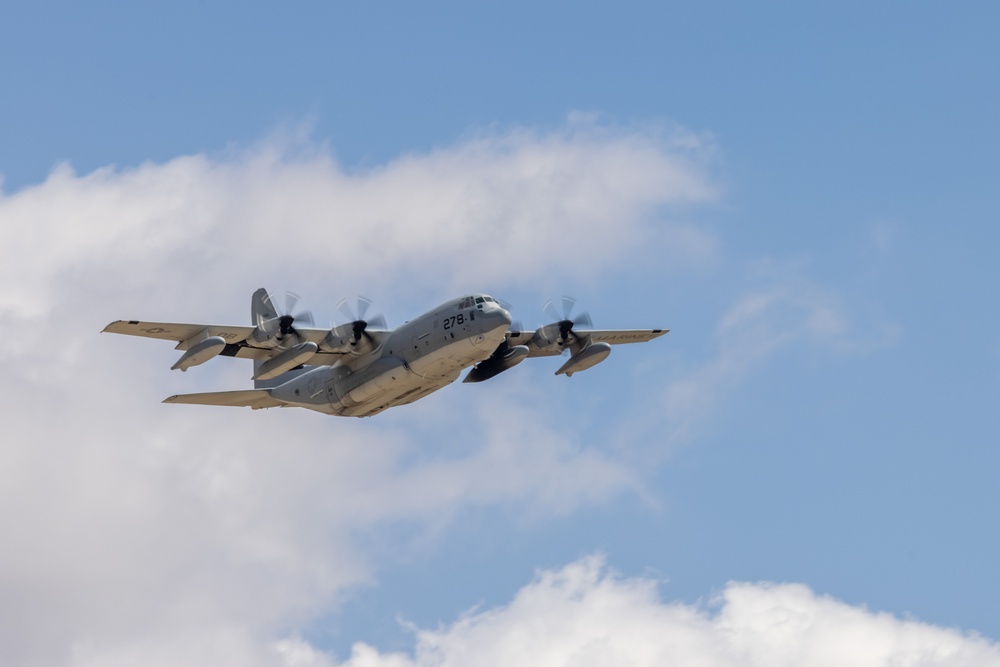 VMM-163 and VMGR-352 launch for deployment for training