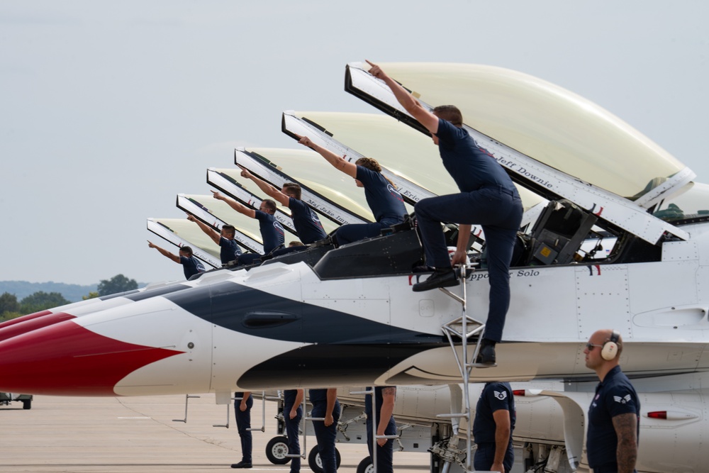 USAFADS perform at the Sound of Speed Airshow 2024