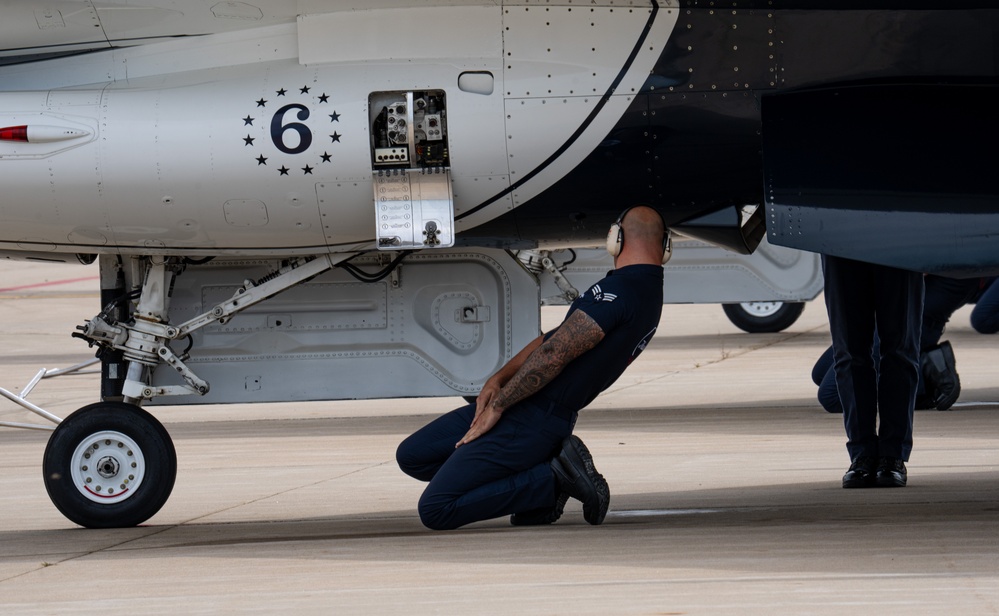 USAFADS perform at the Sound of Speed Airshow 2024