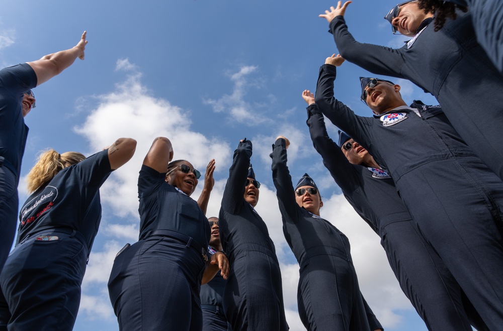 USAFADS perform at the Sound of Speed Airshow 2024