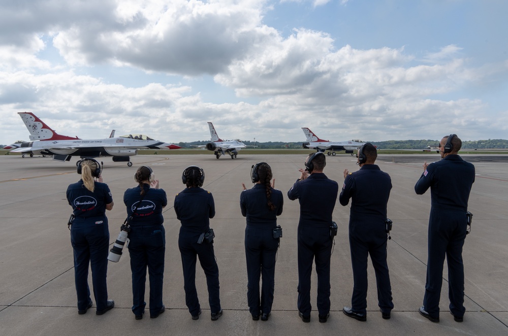 USAFADS perform at the Sound of Speed Airshow 2024