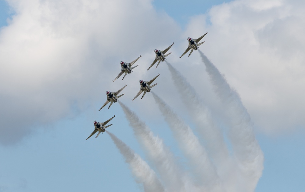 USAFADS perform at the Sound of Speed Airshow 2024