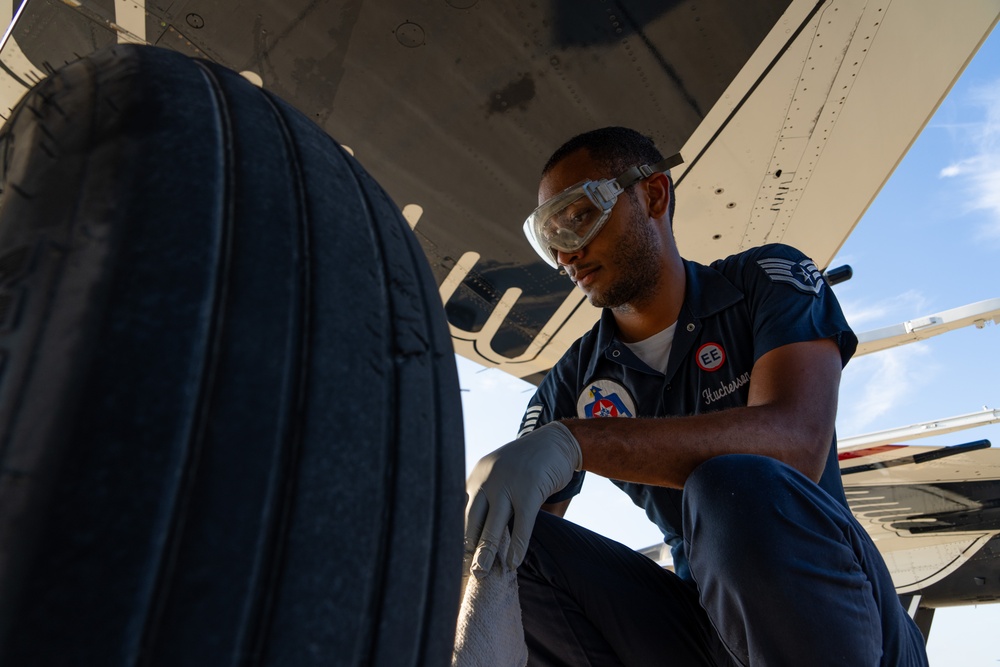 USAFADS perform at the Sound of Speed Airshow 2024