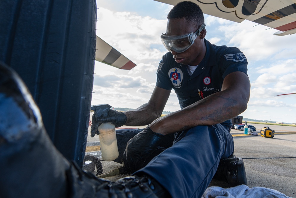 USAFADS perform at the Sound of Speed Airshow 2024