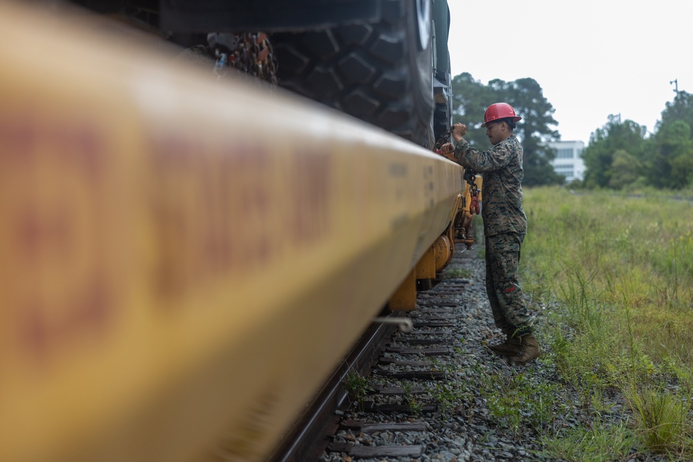 Combat Logistics Battalion 26 Conducts Railhead Operations Group Training Course