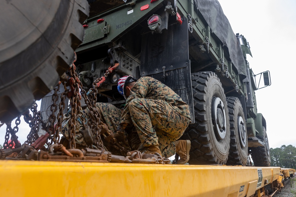 Combat Logistics Battalion 26 Conducts Railhead Operations Group Training Course