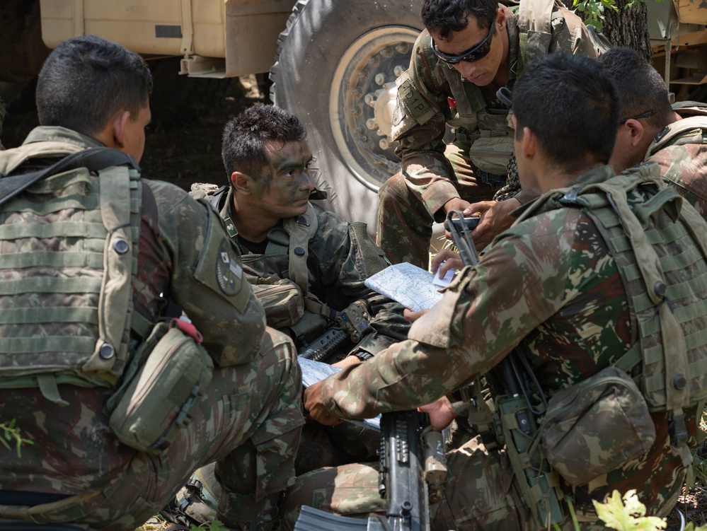 1st SFAB Army Advisors, Brazilian Forces strengthen bonds during combined training event with famed 101st Airborne Division