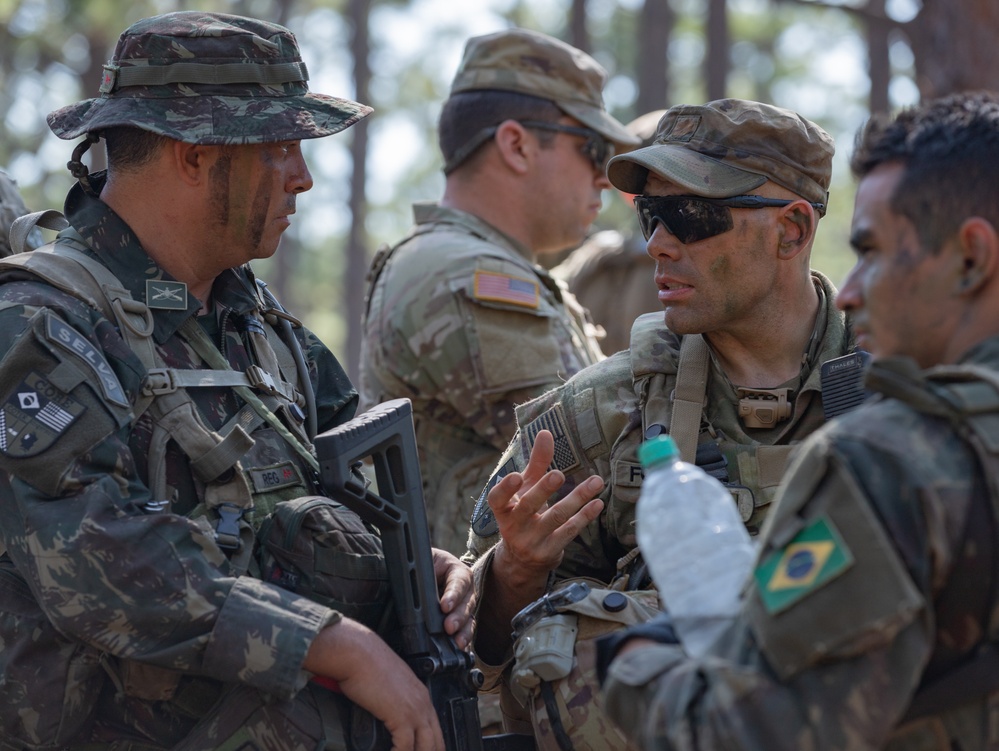 1st SFAB Army Advisors, Brazilian Forces strengthen bonds during combined training event with famed 101st Airborne Division