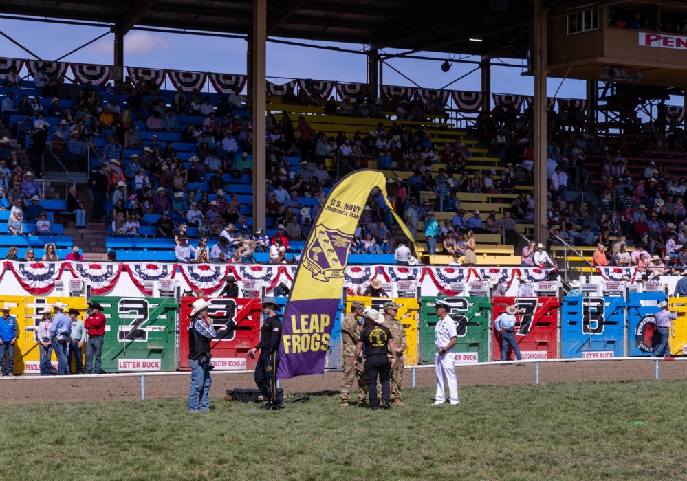 Navy Parachute Jumps into Pendleton Round-Up 2024