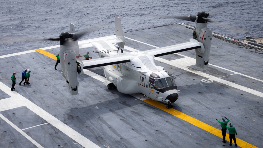 VRM 40 Flight qualification aboard USS Gerald R. Ford (CVN 78)