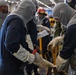 USS Ronald Reagan (CVN 76) Sailors conduct training during a general quarters drill