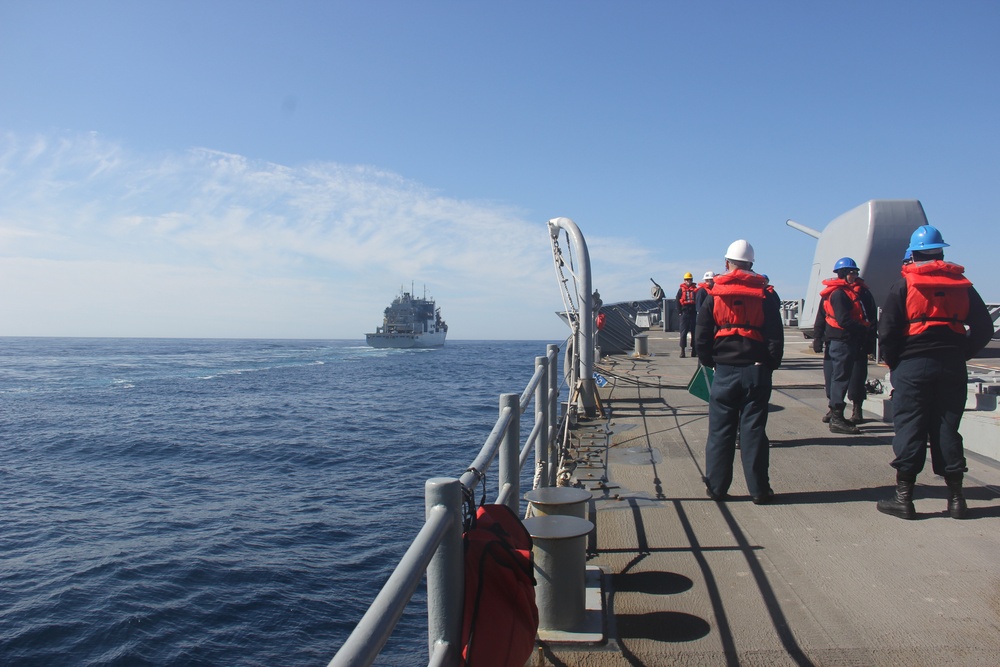 USS Lake Erie (CG 70) conducts operations in the Northern Pacific Ocean