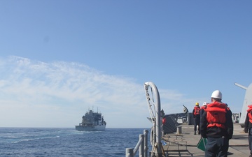 USS Lake Erie (CG 70) conducts operations in the Northern Pacific