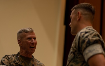 39th CMC and 20th SMMC visit the Marines and Sailors of Camp Schwab