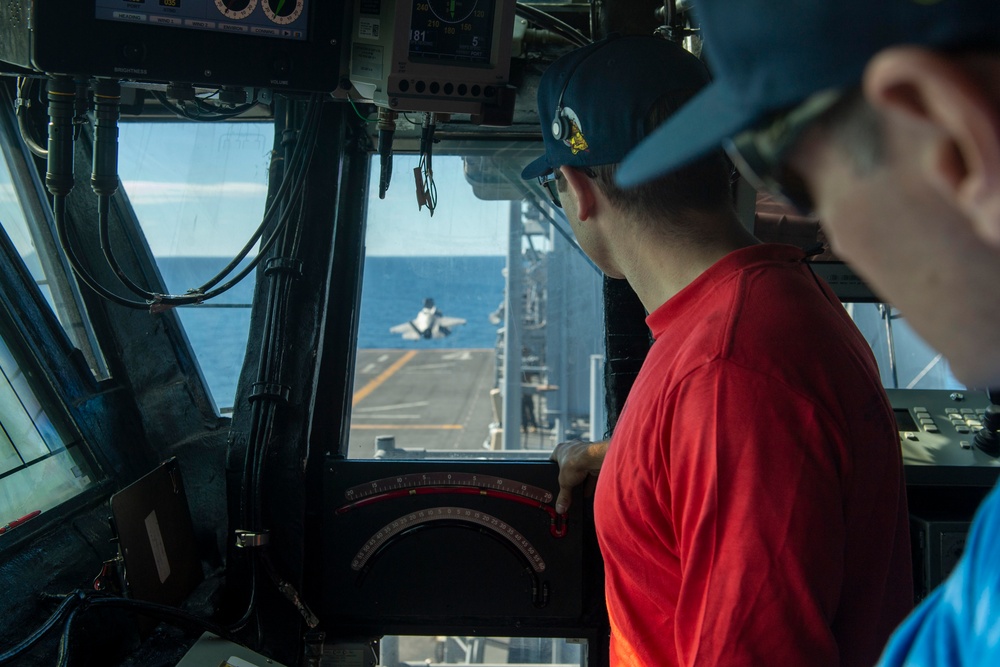 Boxer Conducts Flight Deck Operations