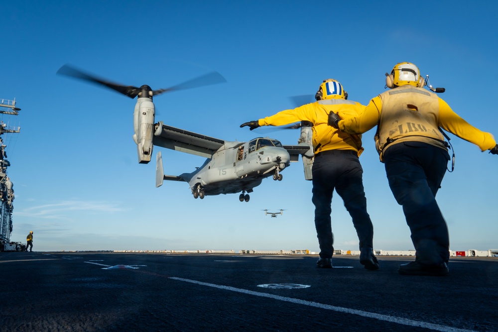 Boxer Conducts Flight Deck Operations