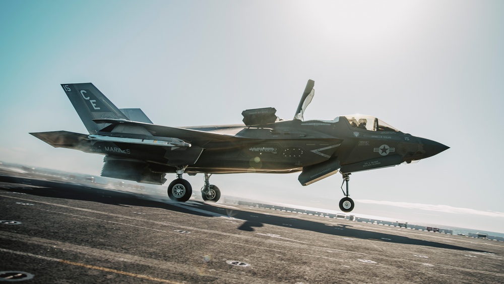 VMFA-225 Conducts Defensive Counterair Mission from USS Boxer