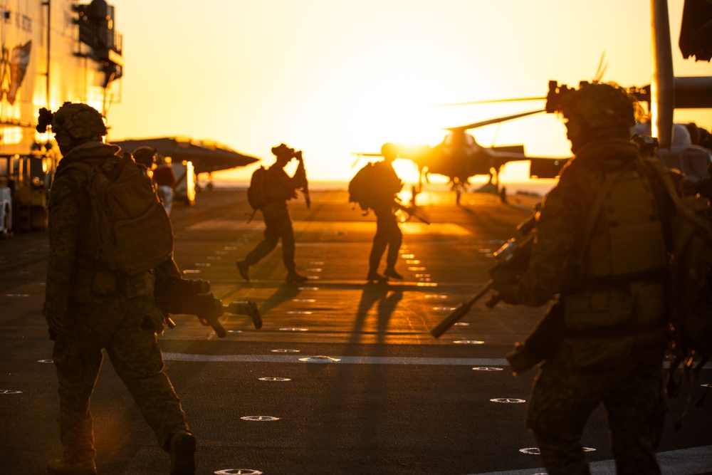 BLT 1/5 Conducts Mission Rehearsal aboard USS Boxer