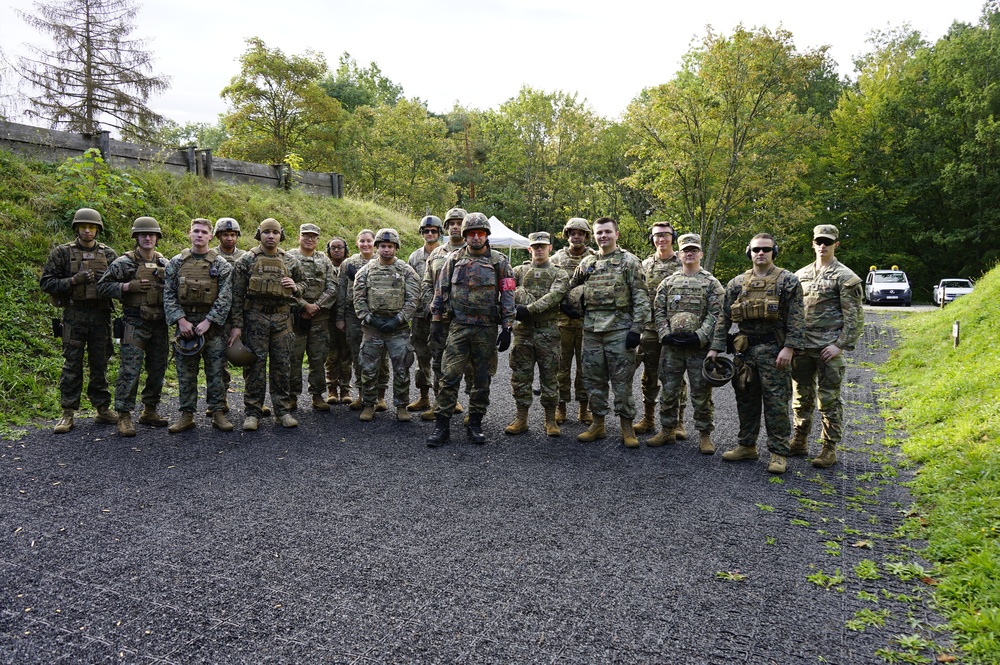 Soldiers stationed at U.S. Army Garrison Wiesbaden shoot for the Schützenschnur