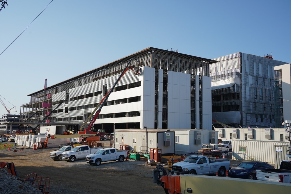 Construction continues at the Louisville VA Medical Center Sept. 18, 2024