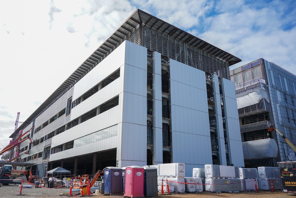 Construction continues at the Louisville VA Medical Center Sept. 18, 2024