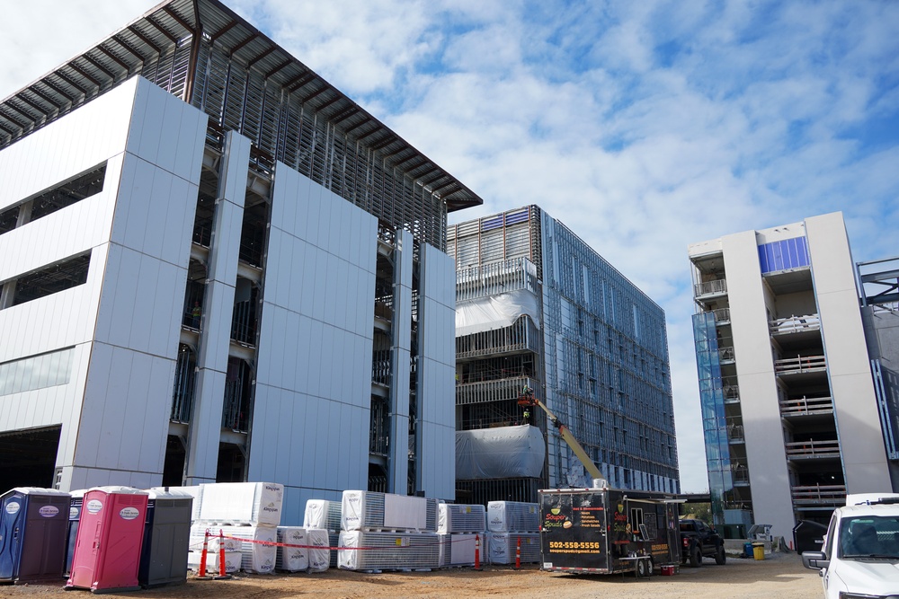 Construction continues at the Louisville VA Medical Center Sept. 18, 2024