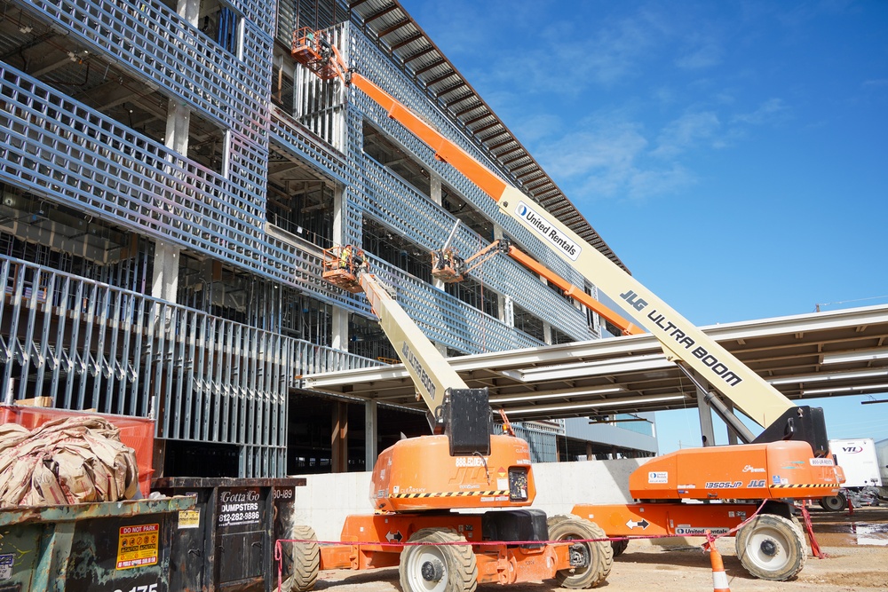 Construction continues at the Louisville VA Medical Center Sept. 18, 2024