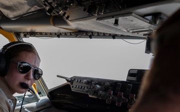 International F-16s refuel during Exercise Ballast Cannon