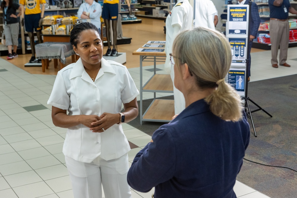 Navy Exchange Service Command Conducts Fit Clinics for New Female Uniform Item