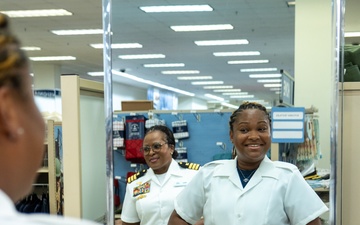 Navy Exchange Service Command Conducts Fit Clinics for New Female Uniform Item