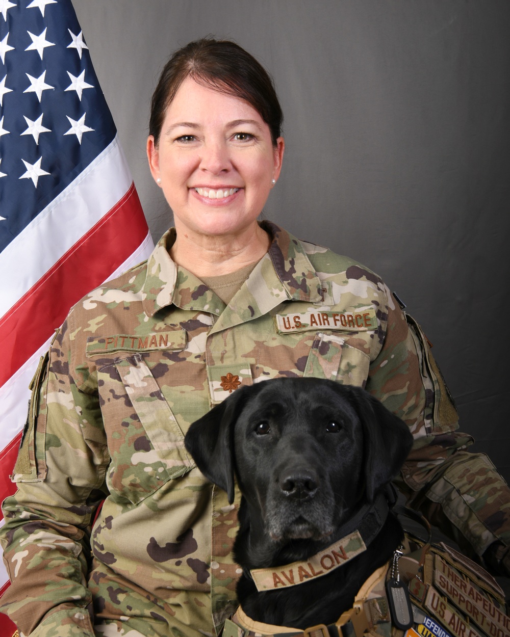 Maj. Christina Pittman and Avalon