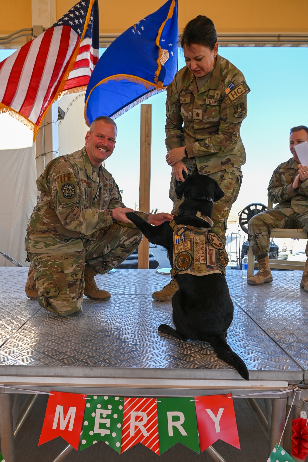 U.S. Air Force service dog Maj. Avalon Promotion