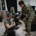 U.S. Air Force service dog Avalon visits an Airman