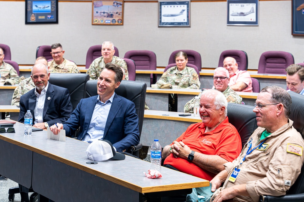 U.S. Senator Josh Hawley meets with the leadership of the 139th Airlift Wing