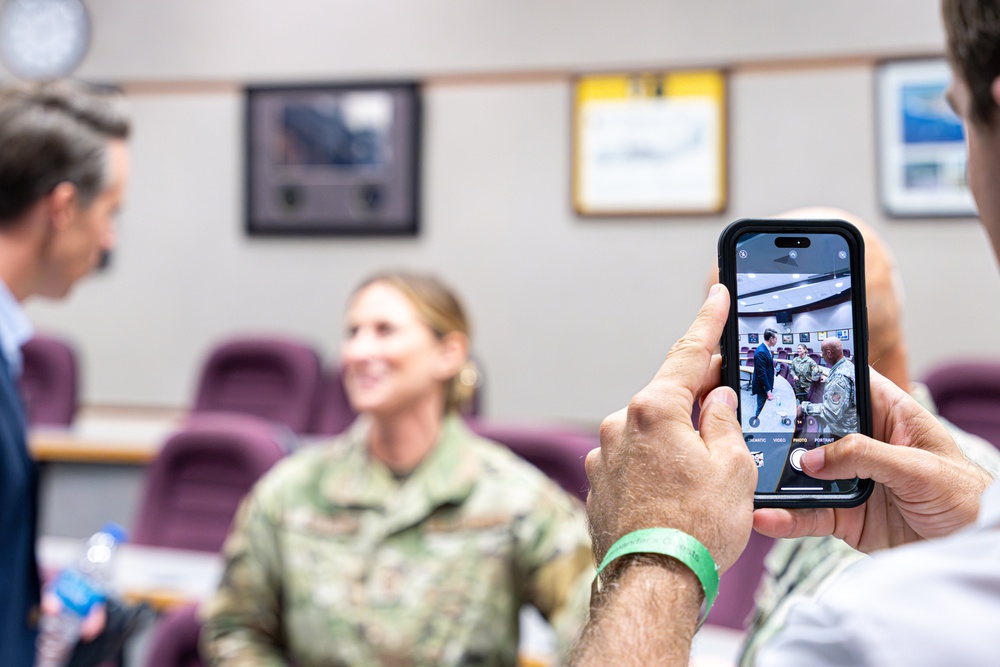 U.S. Senator Josh Hawley meets with the leadership of the 139th Airlift Wing