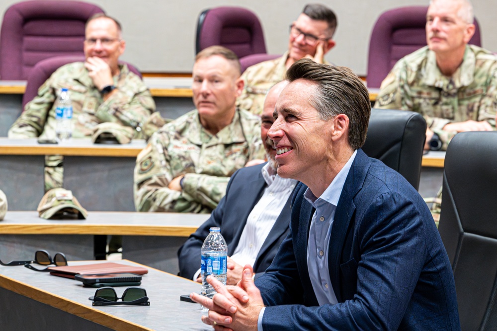 U.S. Senator Josh Hawley meets with the leadership of the 139th Airlift Wing