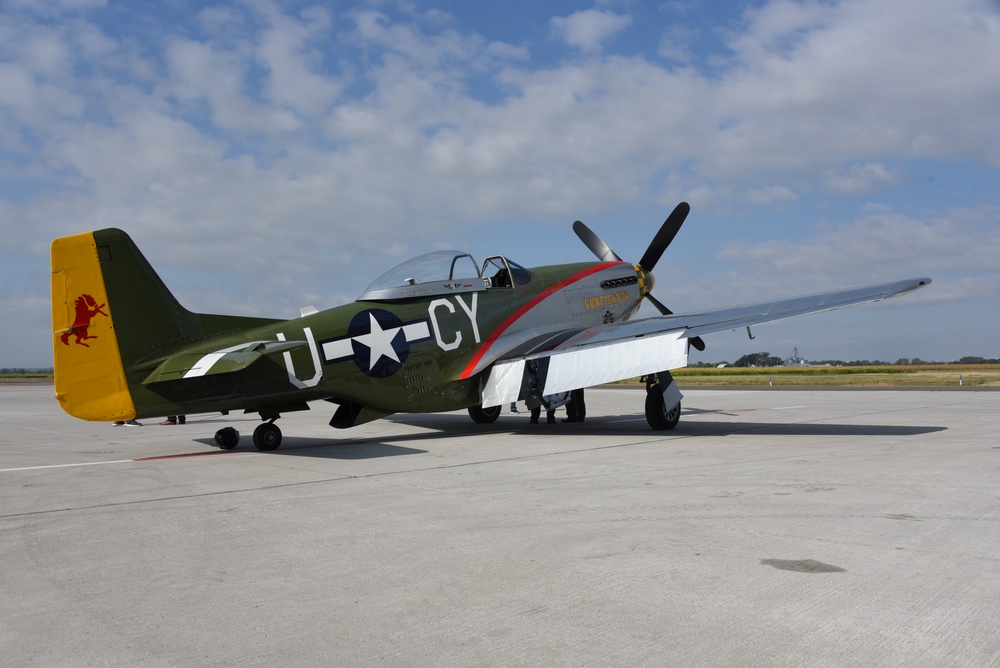 P-51 parked