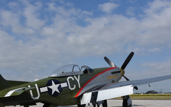 P-51 parked