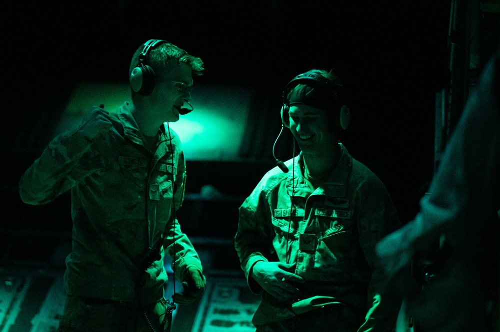 9th Special Operations Squadron Conducts Night Flight