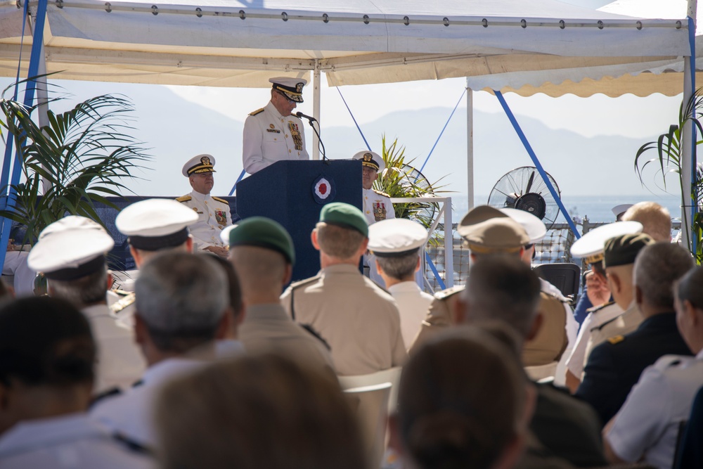 U.S. 6th Fleet Change Of Command Ceremony