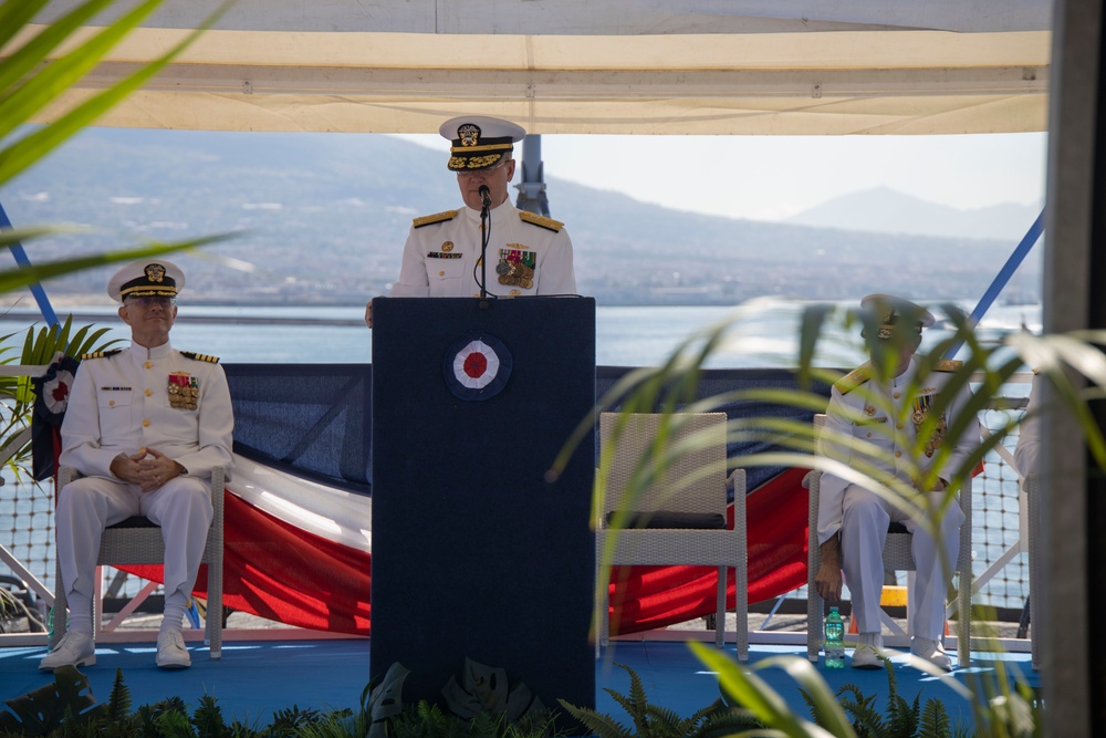 U.S. 6th Fleet Change Of Command Ceremony