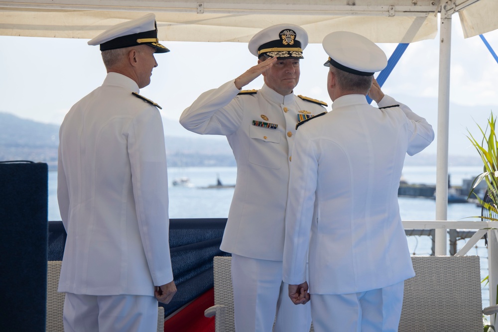 U.S. 6th Fleet Change Of Command Ceremony