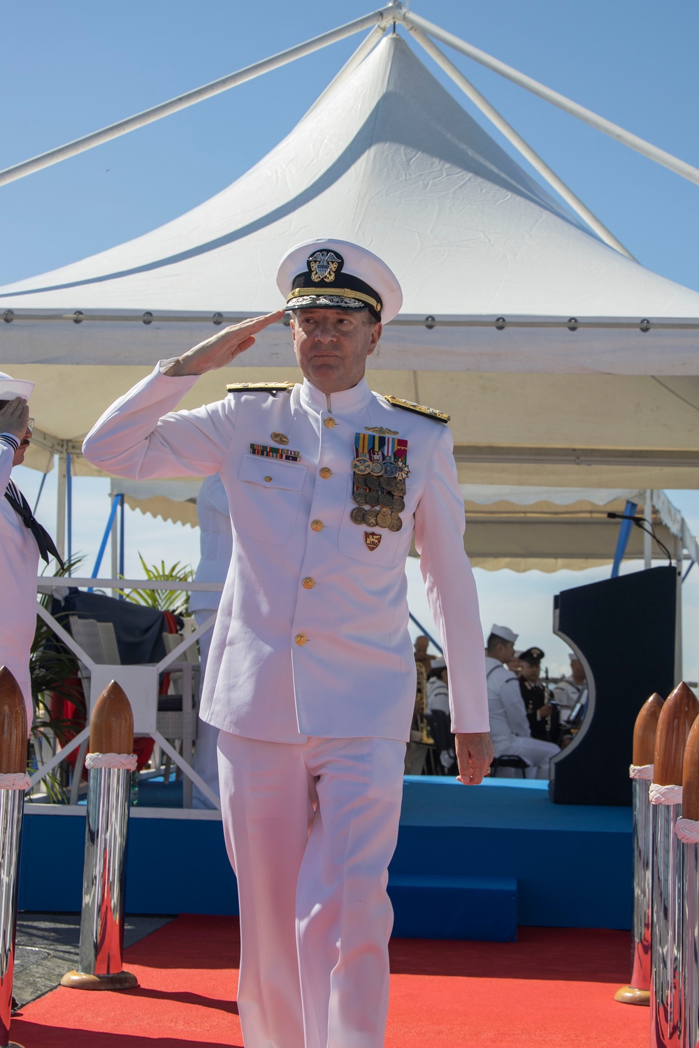 U.S. 6th Fleet Change Of Command Ceremony