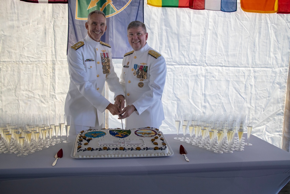 U.S. 6th Fleet Change Of Command Ceremony