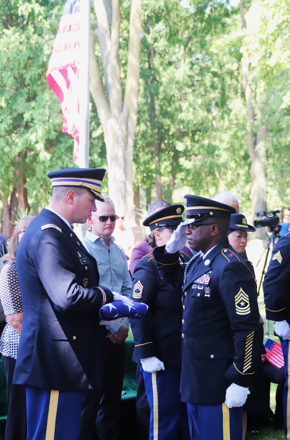 Fort McCoy Soldiers support special service for former World War II POW