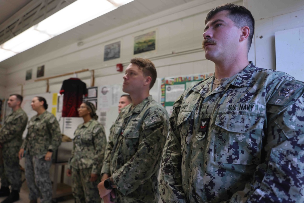 USS Chung-Hoon Sailors conduct Namesake visit to Radford High School