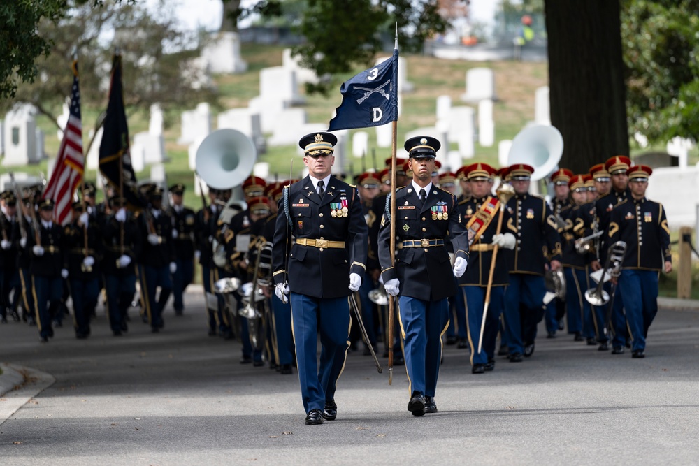 Military Funeral Honors with Funeral Escort are Conducted for Retired U.S. Army Lt. Gen. Arthur Gregg