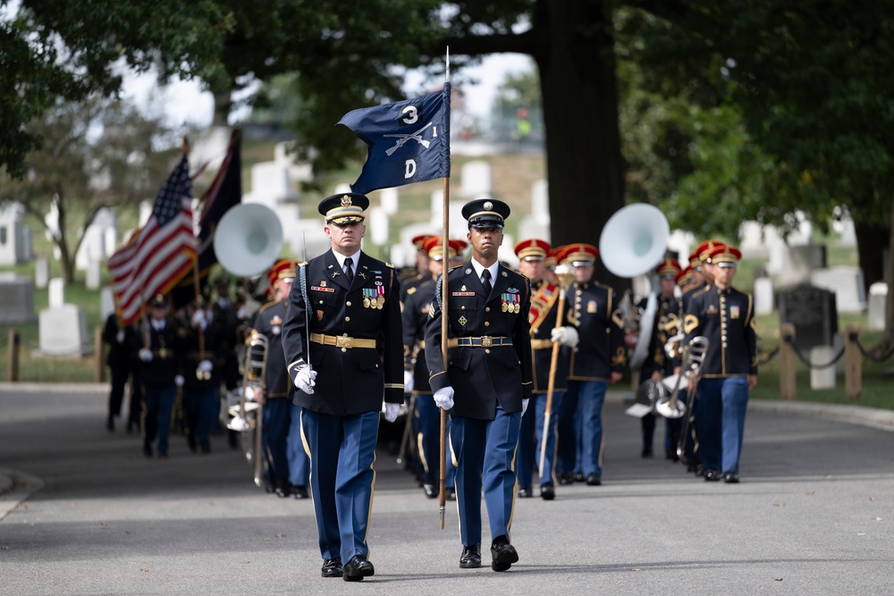 Military Funeral Honors with Funeral Escort are Conducted for Retired U.S. Army Lt. Gen. Arthur Gregg