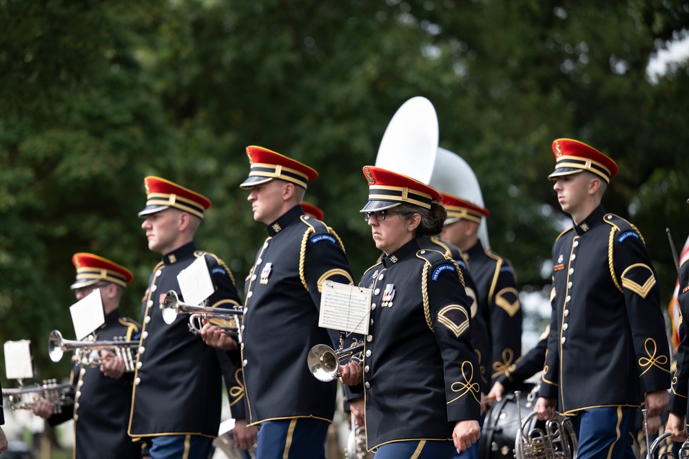 Military Funeral Honors with Funeral Escort are Conducted for Retired U.S. Army Lt. Gen. Arthur Gregg