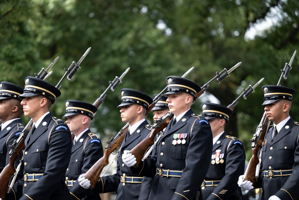 Military Funeral Honors with Funeral Escort are Conducted for Retired U.S. Army Lt. Gen. Arthur Gregg